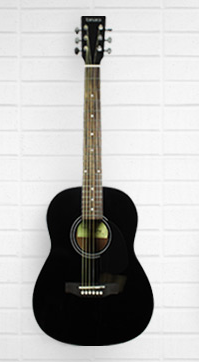 Tanara TD34BK 3/4 Size Acoustic Guitar, L-36â€, D-4â€, Lower Bout-14â€, Black
