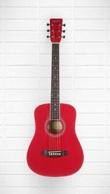 Tanara TD12DR 1/2 Size Acoustic Guitar, Dark Red