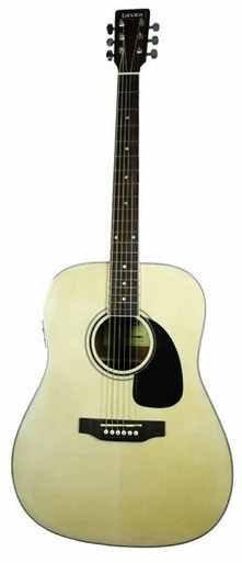 Tanara TSD100ENT Full Size Dreadnought Acoustic Guitar Natural 3-Band Eq