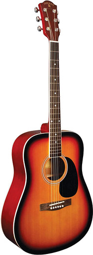 Indiana S-SCOUT-VB Scout Series Guitar, Vintage Burst Finish Spruce Top, Mahogany Back & Sides, Blackwood Fingerboard