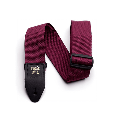 Ernie Ball B4047 Polypro Guitar Strap, Burgundy