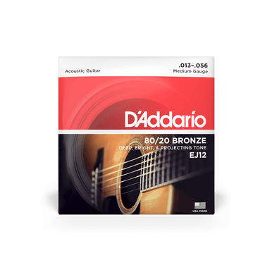 D'Addario EJ12 80/20 Bronze 13-56 Medium