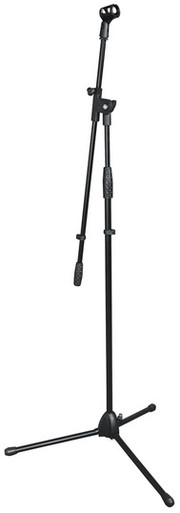 Stage Mate SM-TMBS Tripod Boom Mic Stand, Black Finish, W/ Mic Clip