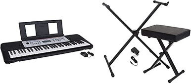 Yamaha YPT260 61-Key Portable Keyboard Bundle