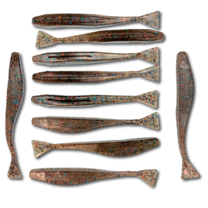 So Good Baits 5" Hand Poured "Delta Tail Shad" Soft Plastic Bait