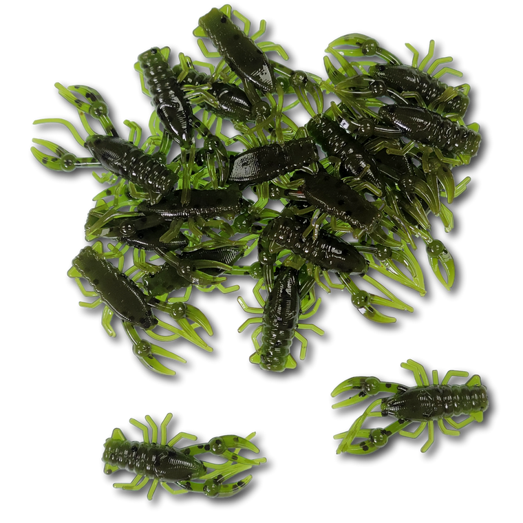 Jiggin' Johnsons' 1.0" Micro Craw Soft Plastic Finesse Bait