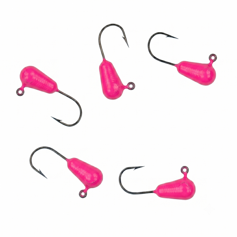 Jiggin' Johnsons' Ice Jig, Various Colors Pink