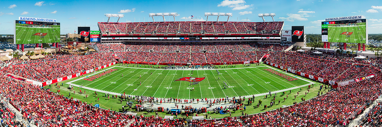 Tampa Bay Buccaneers Oversized NFL Panoramic Picture - Raymond James Stadium