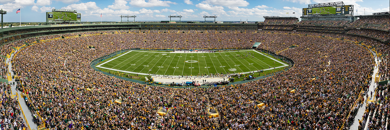 Green Bay Packers Oversized NFL Panoramic Picture - Lambeau Field