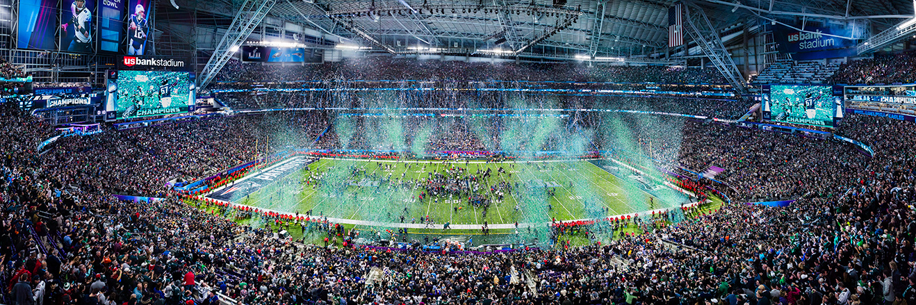 2018 Super Bowl LII Victory Celebration Oversized Panorama - Philadelphia Eagles