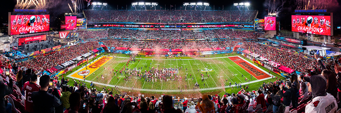 Super Bowl LV (55) Official Full Size Tampa Bay Buccaneers vs. Kansas City  Chiefs Dueling Football