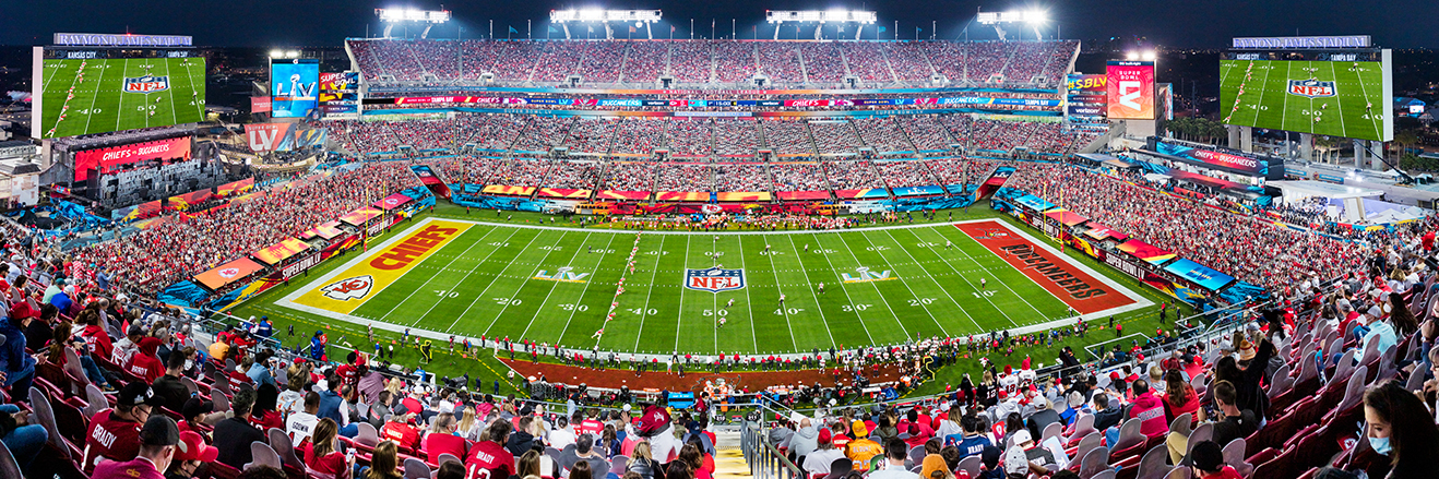 2021 Super Bowl LV Panoramic Picture - Kansas City Chiefs vs. Tampa Bay Buccaneers