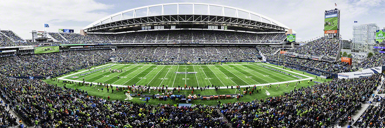 Seattle Seahawks Oversized NFL Panorama - 50 Yd at Lumen Field