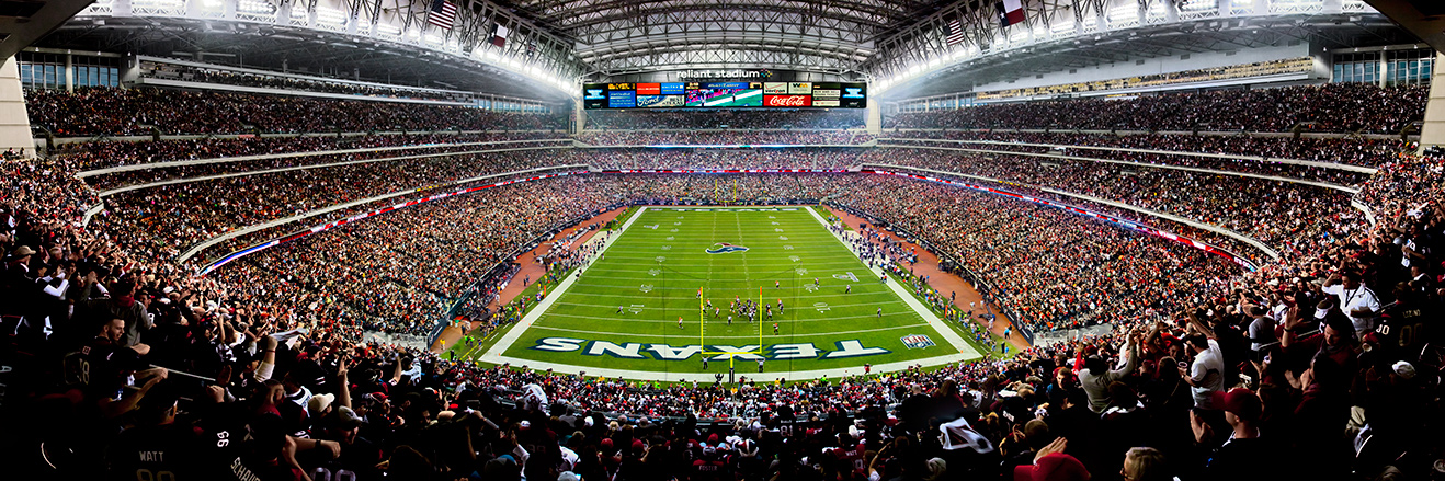 Houston Texans Oversized NFL End Zone Panorama - Reliant Stadium