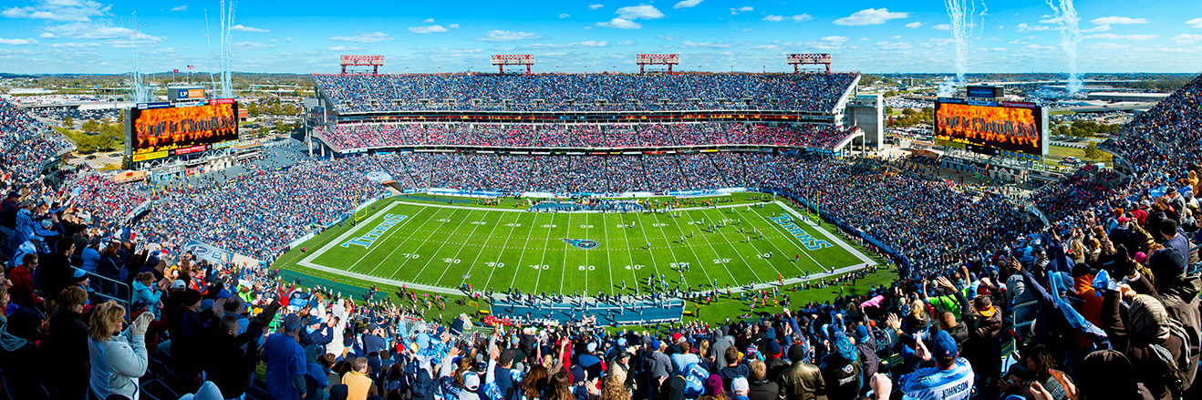 Tennessee Titans Panoramic Picture - Nissan Stadium NFL Fan Cave Decor