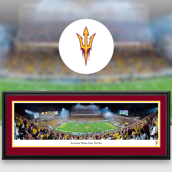 Arizona State Sun Devils Panoramic Posters and Fan Cave Decor