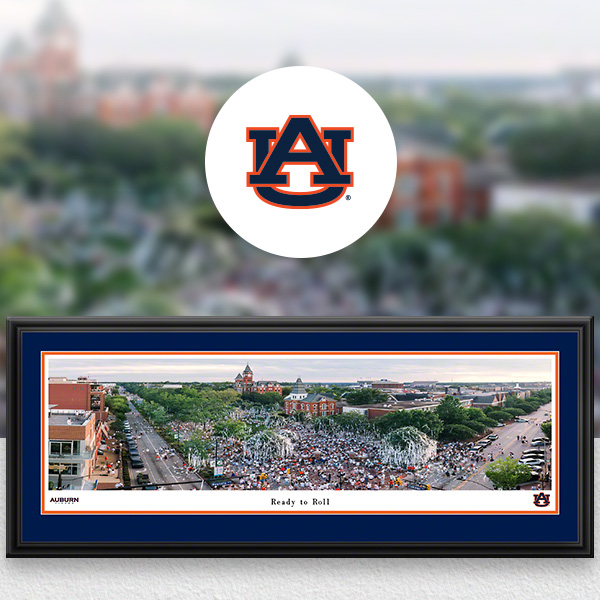 Auburn Tigers Panoramic Posters and Fan Cave Decor