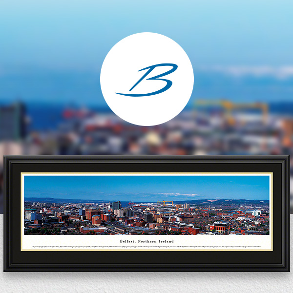 Belfast, Northern Ireland City Skyline Panoramic Wall Art