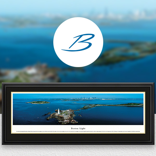Boston Light Historic American Lighthouse Panoramic Wall Art