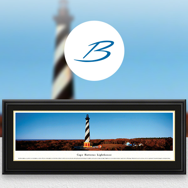 Cape Hatteras Light - Historic American Lighthouse Panoramic Wall Art