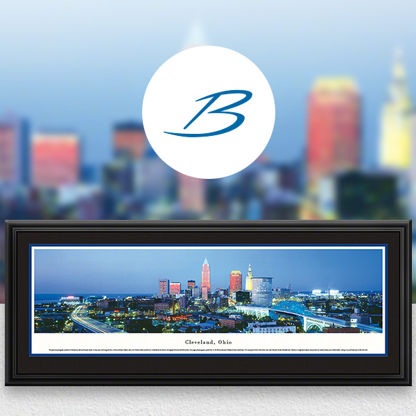 Cleveland, OH City Skyline Panoramic Wall Art