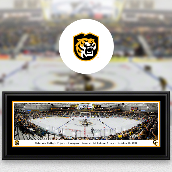 Colorado College Tigers Panoramic Picture - Ed Robson Arena Hockey Wall  Decor