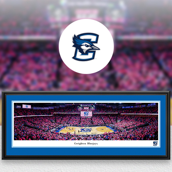 Creighton Bluejays Panoramic Posters and Fan Cave Decor