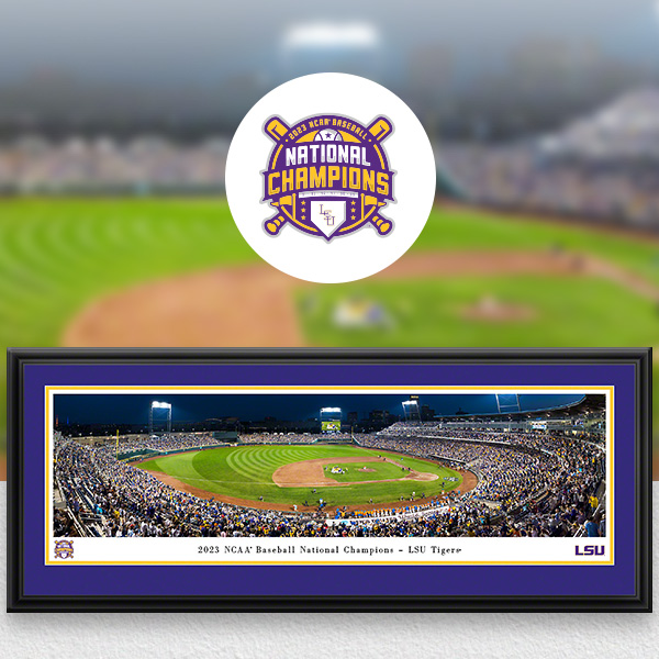 LSU Tigers Panoramic Posters and Fan Cave Decor