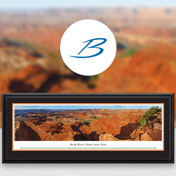 Dead Horse Point State Park Scenic Landscape Panoramic Wall Art