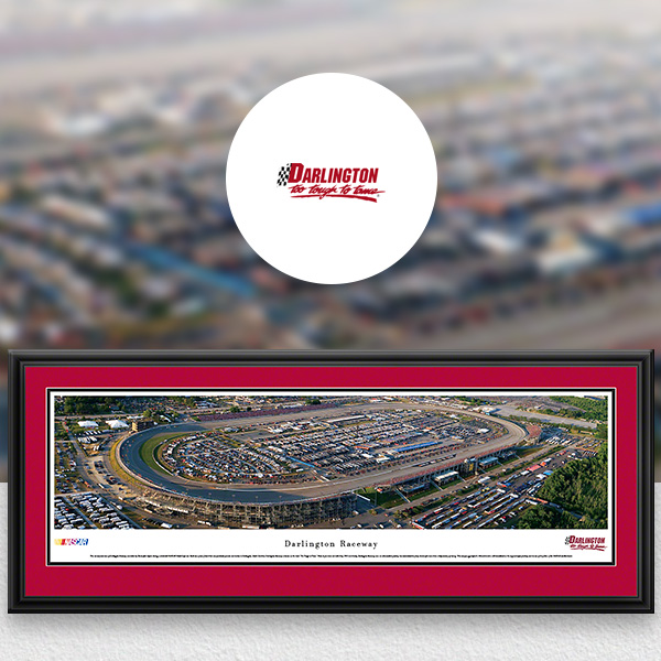 Darlington Raceway NASCAR Panoramic Posters and Fan Cave Decor