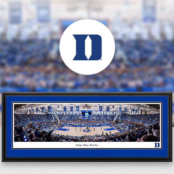 Duke Blue Devils Panoramic Posters and Fan Cave Decor