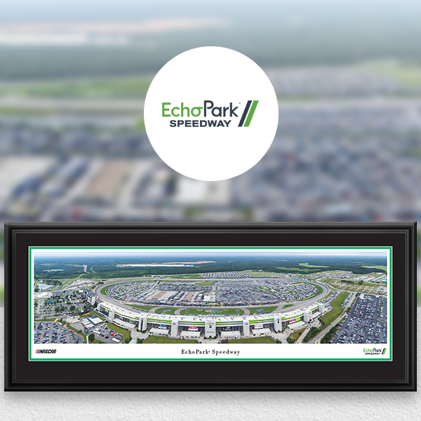 EchoPark Speedway NASCAR Panoramic Posters and Fan Cave Decor