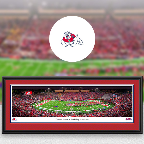 Fresno State Bulldogs Panoramic Posters and Fan Cave Decor