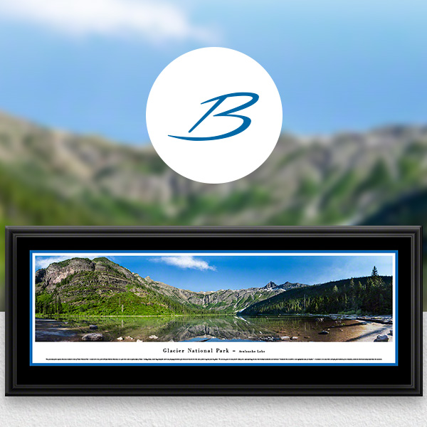 Glacier National Park Scenic Landscape Panoramic Wall Art