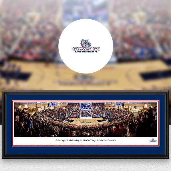 Gonzaga Bulldogs Panoramic Posters and Fan Cave Decor