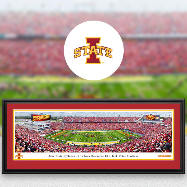 Iowa State Cyclones Panoramic Posters and Fan Cave Decor