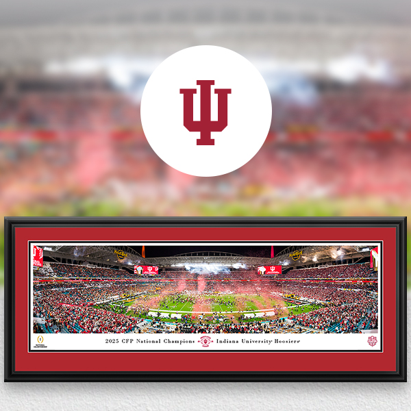 Indiana Hoosiers Panoramic Posters and Fan Cave Decor
