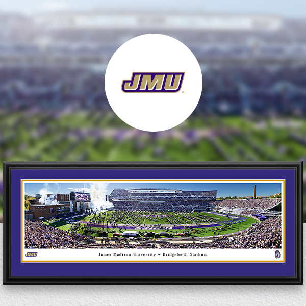 James Madison Dukes Panoramic Posters and Fan Cave Decor