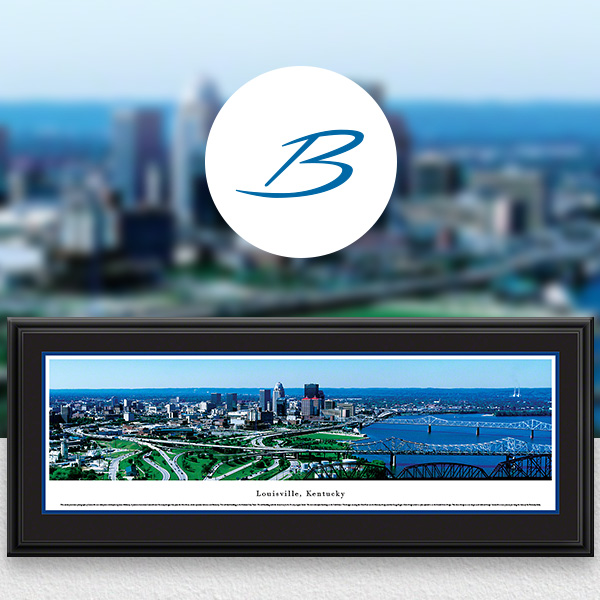 Louisville, KY City Skyline Panoramic Wall Art