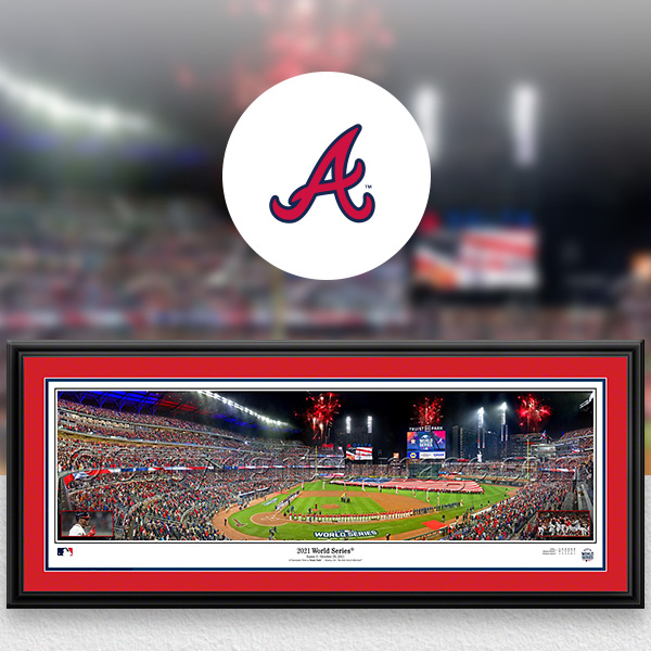 Atlanta Braves Panoramic Poster - MLB Fan Cave Decor