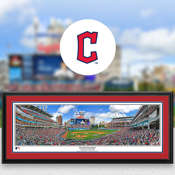 Cleveland Indians MLB Panoramic Posters - Baseball Fan Cave Decor