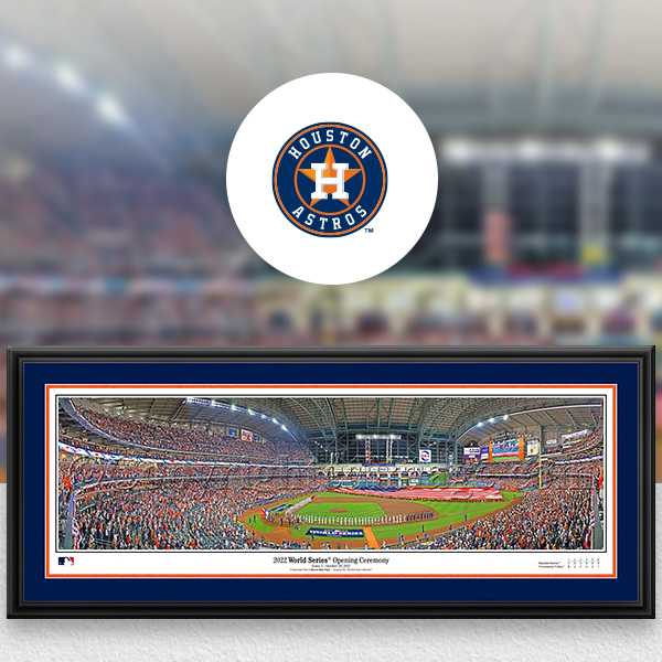 2022 MLB World Series Champions Houston Astros Framed Wall Decor