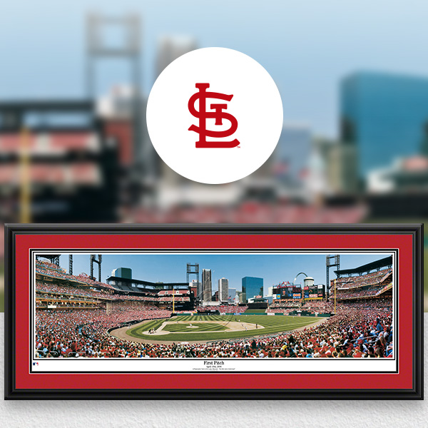 St. Louis Cardinals MLB Baseball Framed Panoramic Fan Cave Decor