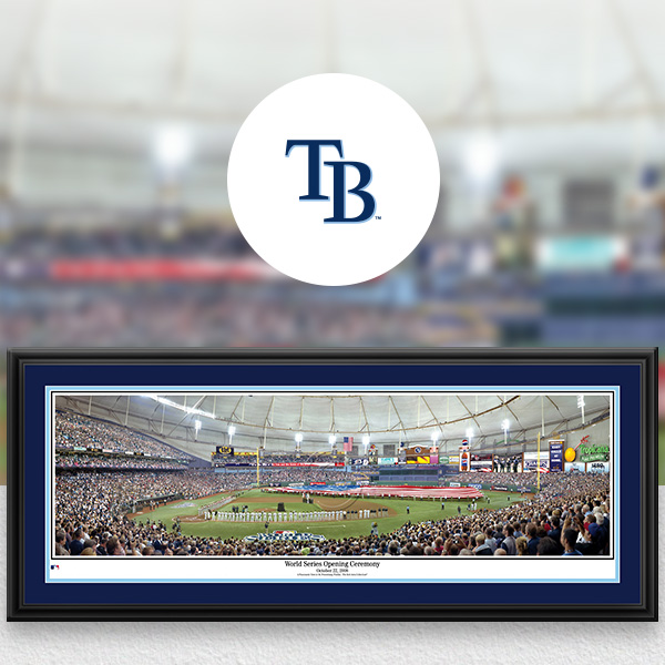 1998 Tampa Bay Rays Tropicana Field First Pitch Unframed Panoramic Poster  #2010