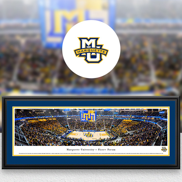 Marquette Golden Eagles Panoramic Posters and Fan Cave Decor