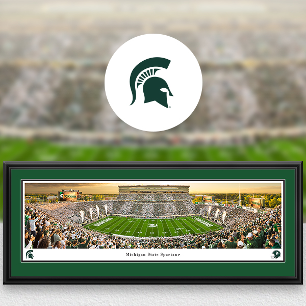 Michigan State Spartans Panoramic Posters and Fan Cave Decor