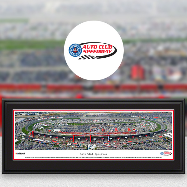 Auto Club Speedway NASCAR Panoramic Posters and Fan Cave Decor