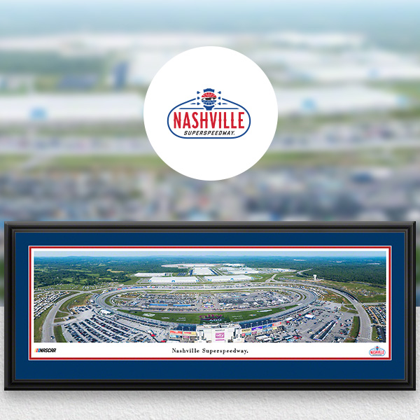 Nashville Superspeedway NASCAR Panoramic Posters and Fan Cave Decor