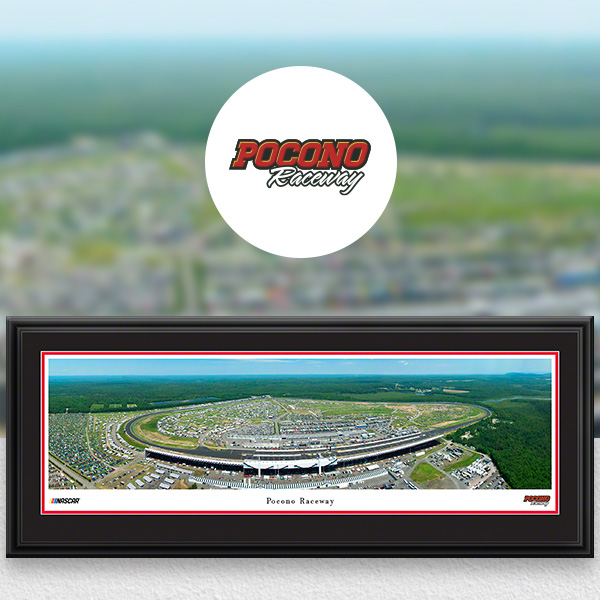 Pocono Raceway NASCAR Panoramic Posters and Fan Cave Decor