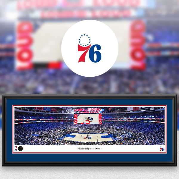 Philadelphia 76ers Panoramic Posters and Fan Cave Decor